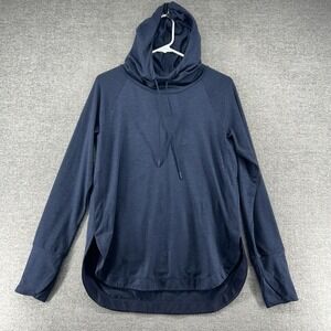Athleta Pullover Uptempo Hoodie Women Size Small Blue